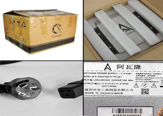 Benutzte Bergbau-Hardware Avalon 1166 75TH/S 3196W Asic bergwerksmaschine BTC Schlüssel